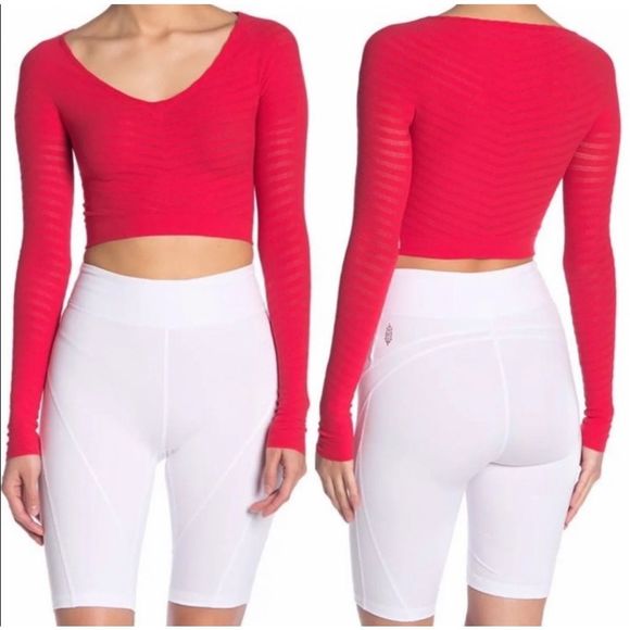 NWOT Free People Movement Gone Adrift Crop Top L - Picture 4 of 8